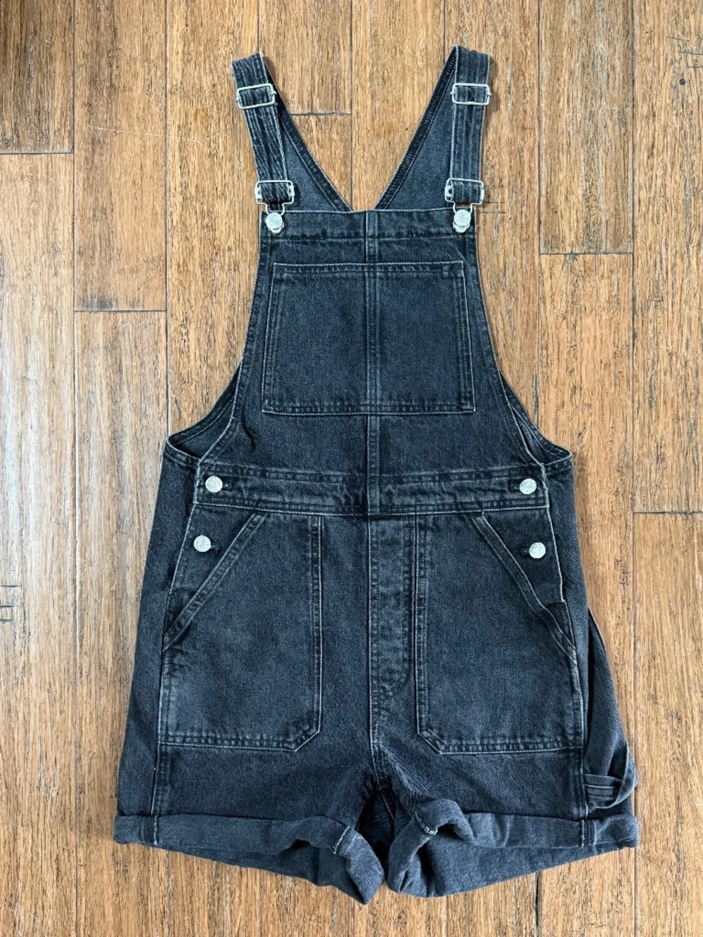 Madewell denim overall shorts